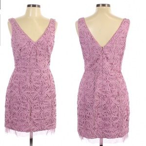 BCBGMAXAZRIA “Marissa” Lace Dusty Lavender Mini  Cocktail Dress 2